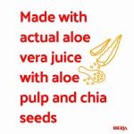 Iberia Aloe Vera Drink with Aloe Pulp and Chia Seeds 16.9 Ounce (Pack of 6) 2 X Watermelon & Acai, 2 x Mango, 2 x Pineapple - Image 3